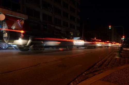 Cars at night