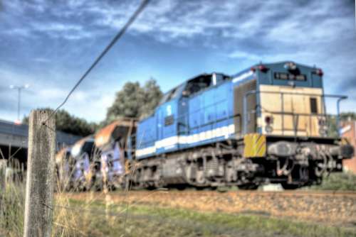 Out of focus train