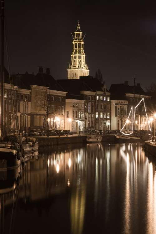 Groningen at night