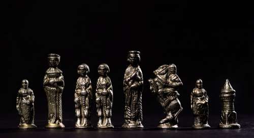 A Close Up On A Chess Army Photo