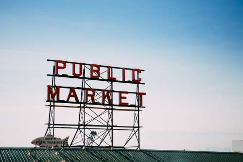 Public Market Sign Photo