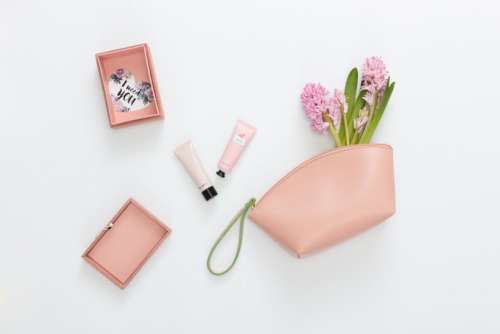 Set Of Women Accessories In Pink Colour