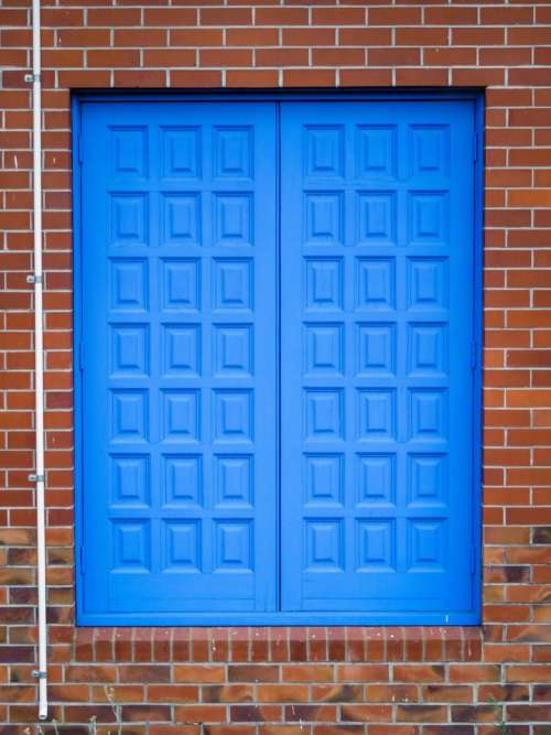 doors blue building #blue