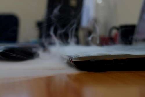 #laptop smoke