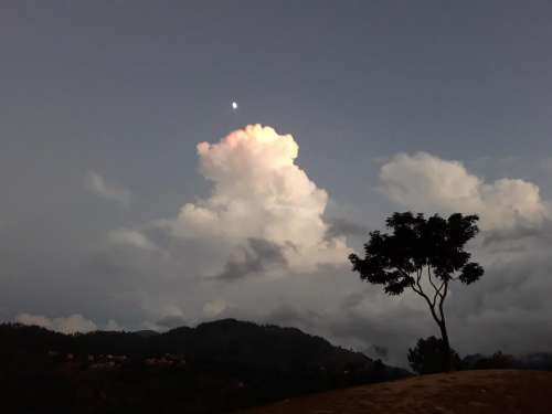 Cloud clouds Nepal mountains 