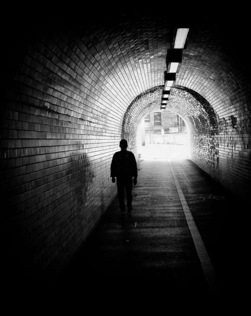 york tunnel walk walking alone