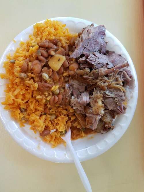 Hispanic Puerto Rican Spanish arroz con gandules rice and beans
