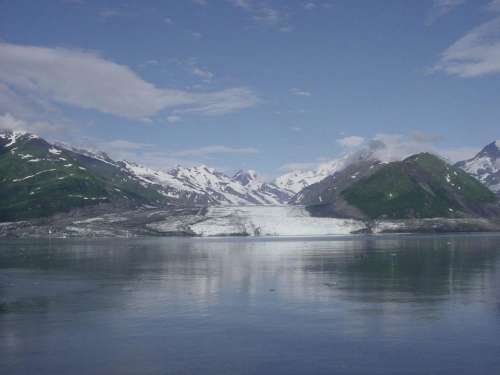 Alaska Mountain Peak Mountain Peak Snow Covered Mountain