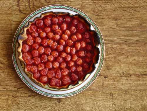 food fruits strawberry pie crust tart of strawberries