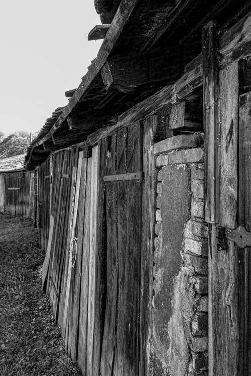 old shed building rustic farm