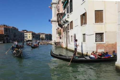 Venice gondola boat water canal