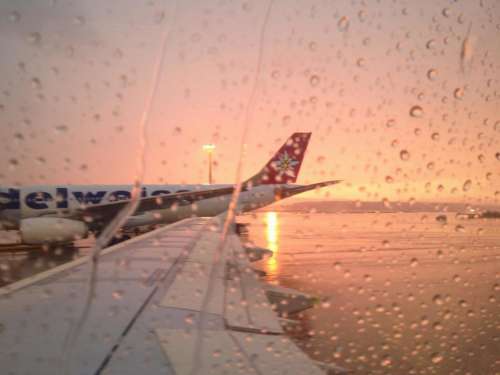 rain airplane