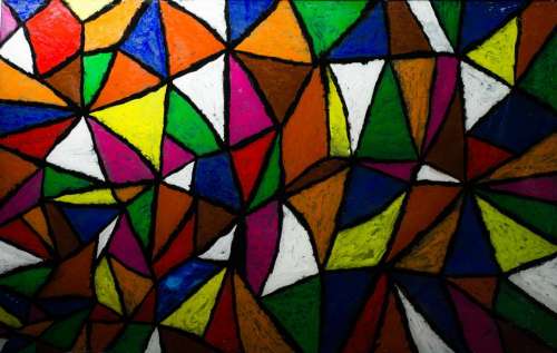 Geometric pattern shapes color 