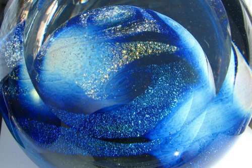 blue glass texture glittering shiny