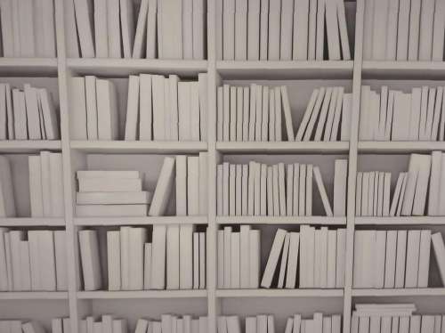 shelves white pattern modern office