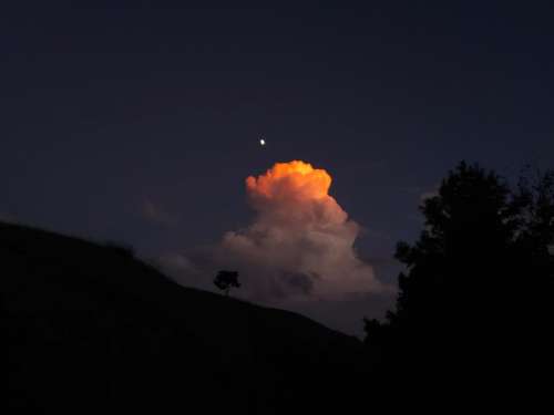 Nepal clouds sunset nighttime sky
