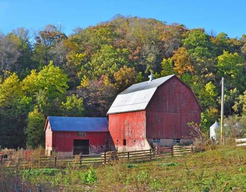 Farm farmland rural barn country