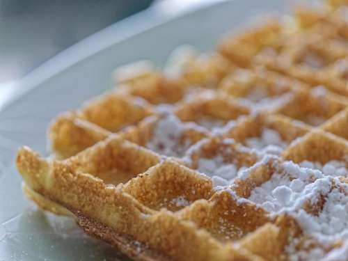 food sweet sugar waffle waffle of Lyon