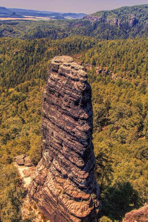 park aerial czech countryside rock