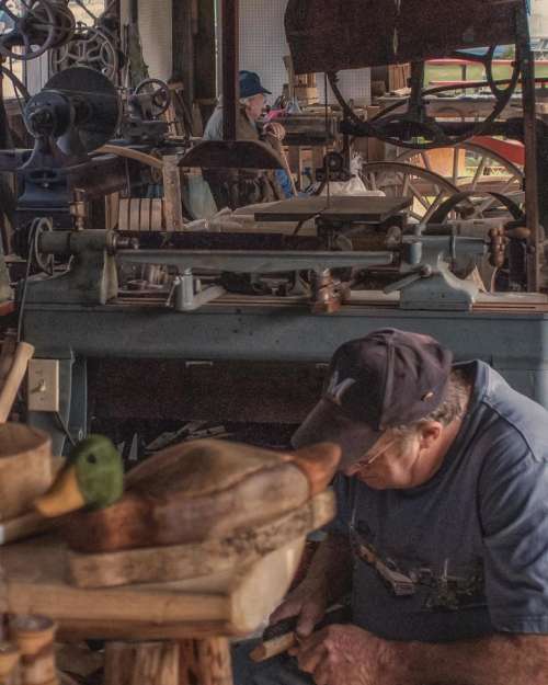 work working workshop woodshop wood carving