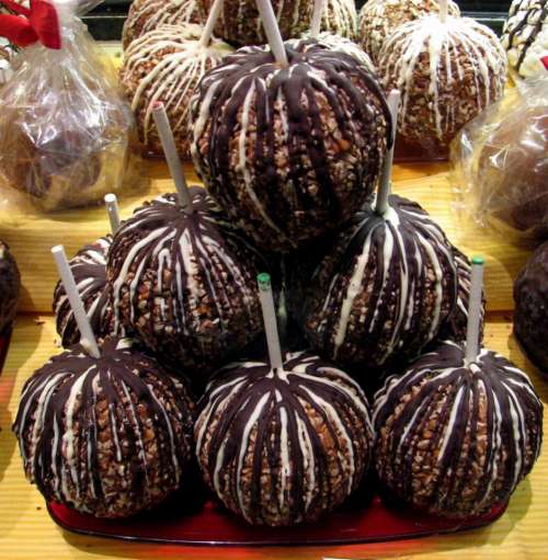 candied apples candy apples chocolate food
