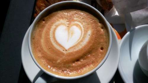 coffee latte heart love