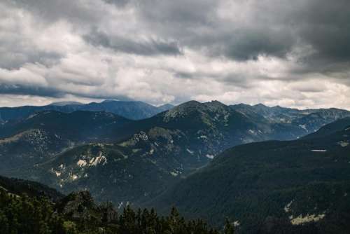 landscape mountain nature peak high