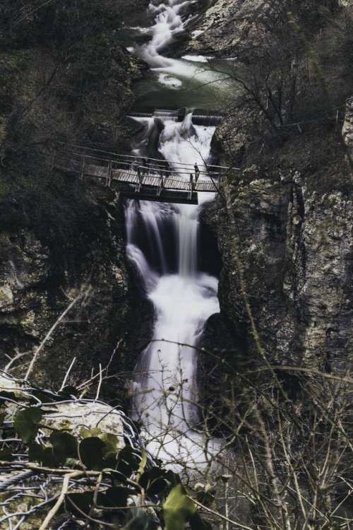 Waterfalls river water