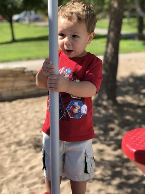 Pole park play toddler 2 year old