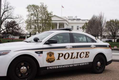 Secret Service police car law enforcement protective service White House