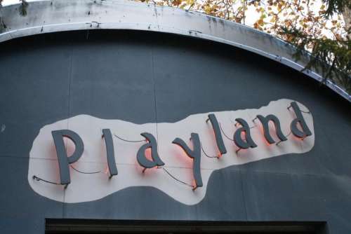Knoebels Playland arcade penny arcade sign