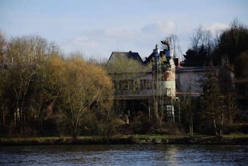 River industrial building abandoned degenerate