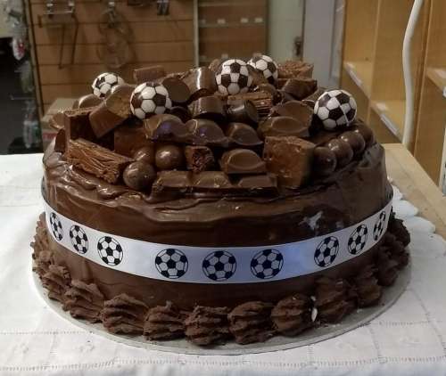 chocolate cake birthday cake football cake boys cake idea