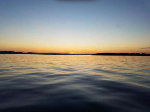 Lake Champlain lake sunset scenic water