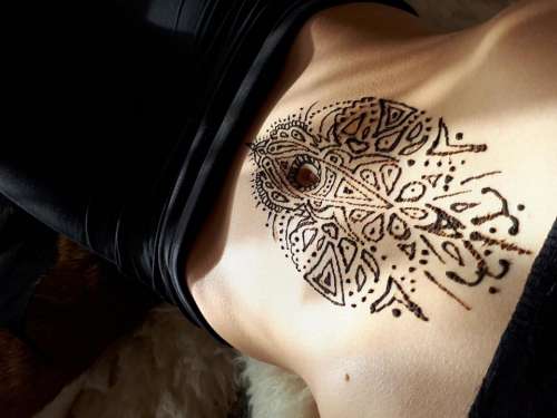 henna tattoo art skin relaxing