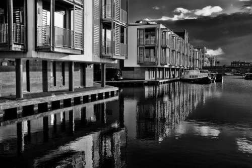 edinburgh scotland darkedinburgh canal water