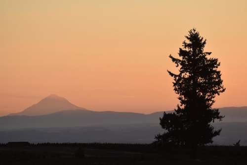 Oregon sunrise scenery scenic Mountain