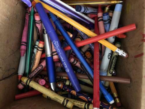 pens crayons art art supplies supplies