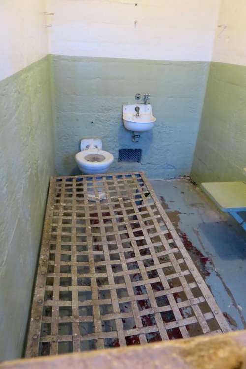 Prison prison cell jail cot bed