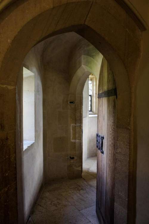 door doorway Lacock Abbey abbey arch
