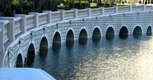 bridge canal architecture water reflection