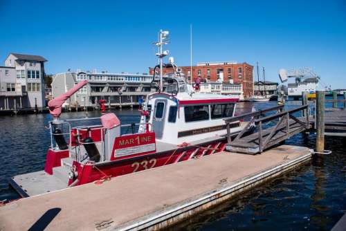 Fire boat emergency first responders marine waterfront