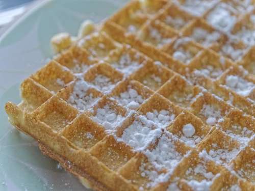 food sweet sugar waffle waffle of Lyon