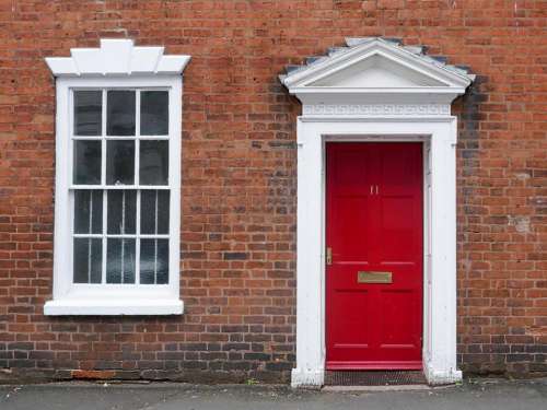 red door business office old