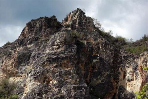 nature rocks peak high mountain