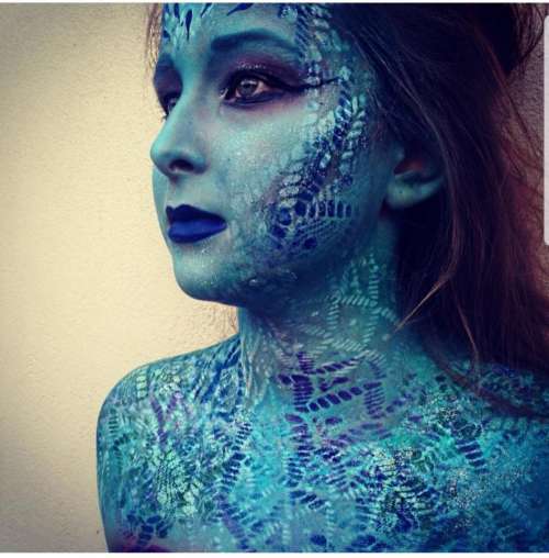 mermaid  body paint