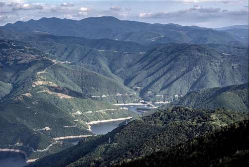 landscape dam mountains tourism
