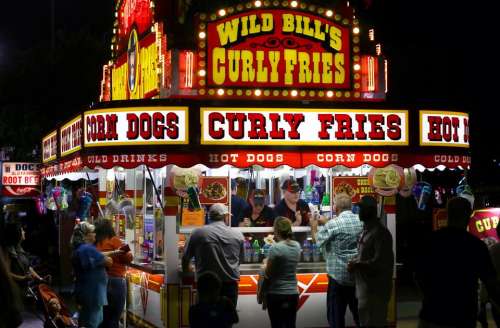 fair fairgrounds food eat vendor