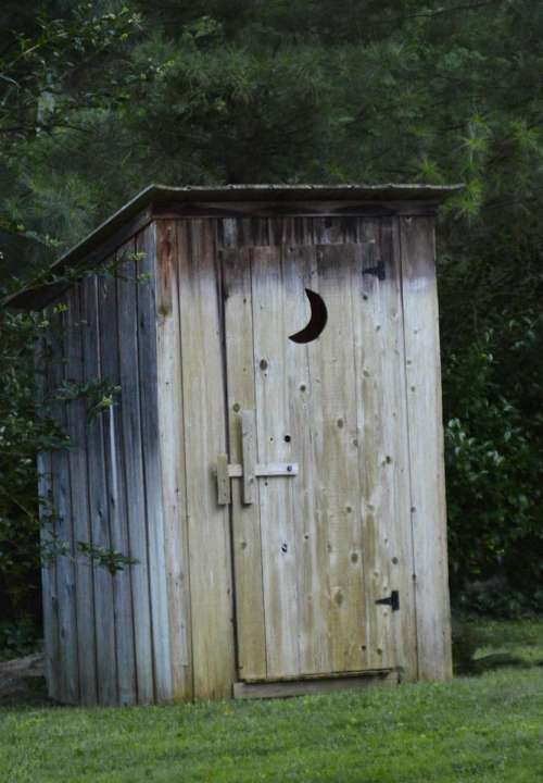 Outhouse privy toilet