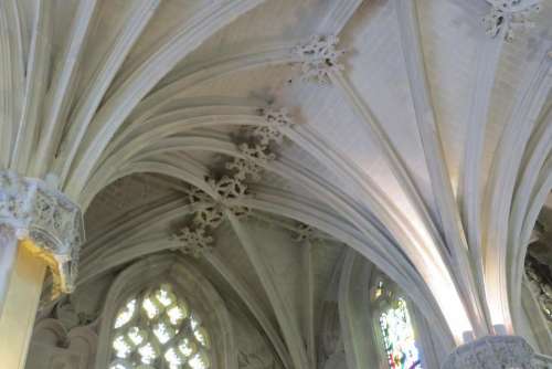 church carving arch arches ceiling